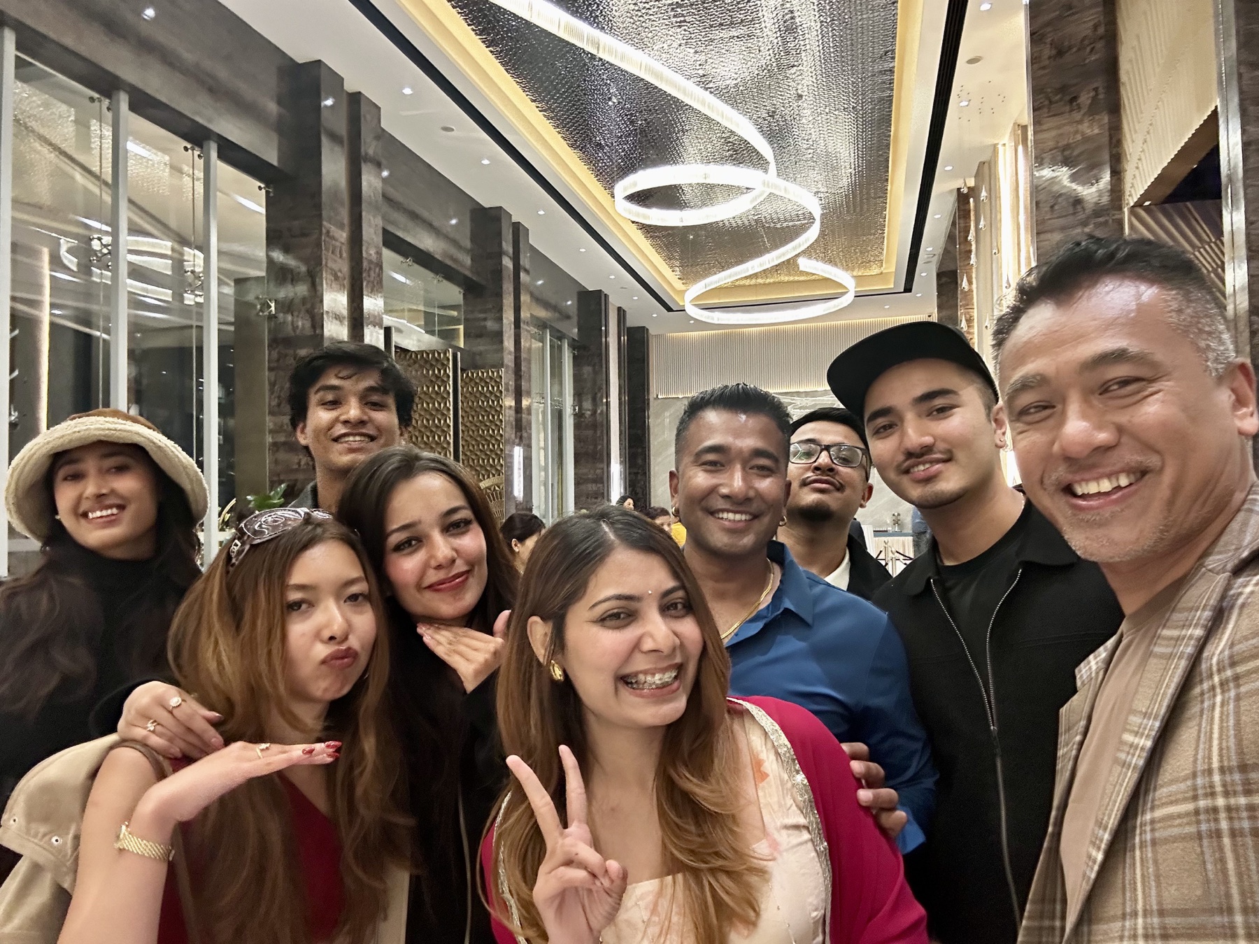 Kathmandu Wedding team celebrating after an event