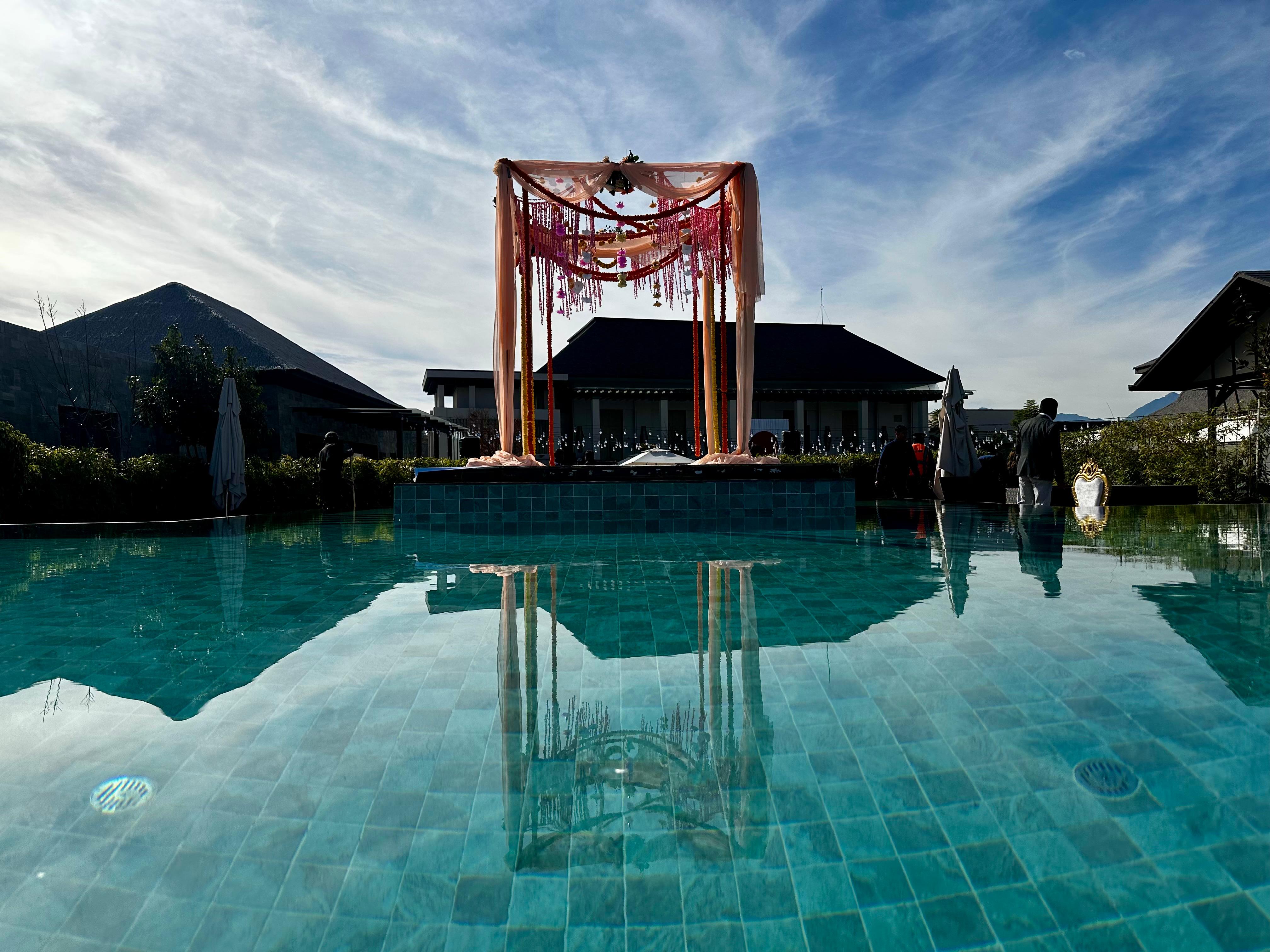 Pool Side Stage Decoration